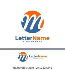 Moderner Buchstabe M Logo Design Vektor. Vorlage für Creative M-Logos