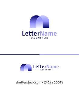 Vector de diseño del logotipo M de letra moderna. plantilla de conceptos de logotipo de Creative M