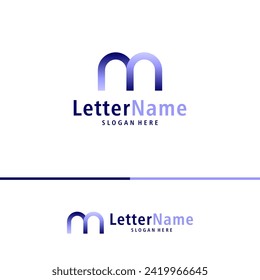Modern letter M logo design vector. Creative M logo concepts template