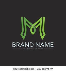 Modern Letter M Logo Design for Branding and Business Identity

