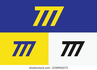 modern letter M logo, simple letter M logo.