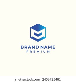 modern letter m logo vector for technology development construction business brand