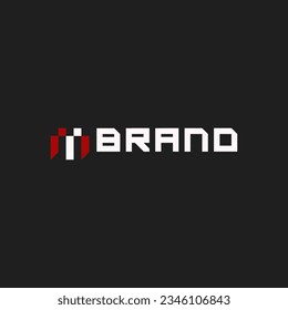 Diseño del logotipo M en monograma de letra moderna