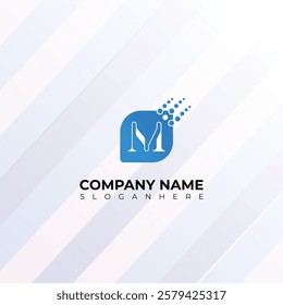 Modern Letter M technology Logo Design