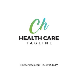 Modern letter mark CH based logo design for medical industry.