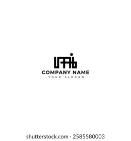 Modern Letter MI logo vector design template
