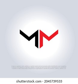Modernes Letter MM Vektor-Logo. Letter MM Vektor Logo Design-Vorlage. Vorlage für Logo-Designzeichen Initials Buchstaben Logo Design Vorlage.
