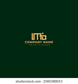 Modern Letter MO logo vector design template
