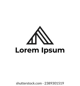 Moderner Buchstabe A Logo-Design der Monografie