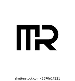 Modern Letter MR Typography Logo Design for Professional Branding