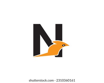  Modern letter  N logo with Rat Logo Mascot Vector Design Templates rat, rat logo  icon vector graphics illustration.