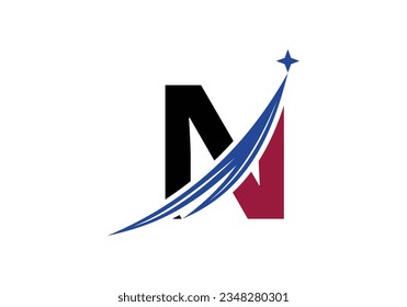 Modern Letter N Logo Template. luxury branding Letter Logo Design  Vector