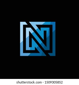 modern letter n logo vector download