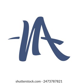 modern letter NA logo concept with circle element icon and template