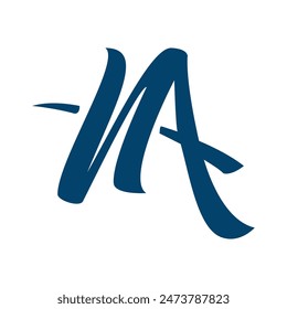 modern letter NA logo concept with circle element icon and template