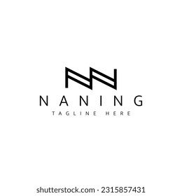 modern letter NN vector logo design