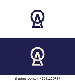 Modern letter A O L logo And initial monogram A O L letter logo vector template.