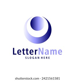 Modern letter O logo design vector. Creative O logo concepts template