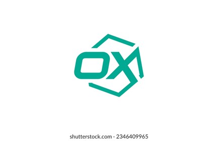 Modern Letter OX or XO logo design. simple and modern style . vector illustration