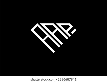 Modern letter A A P diamond shape logo And initial monogram A A P letter logo vector template.