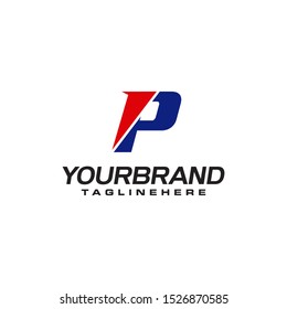 modern Letter P Initial logo design concept template