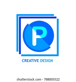 Modern Letter P Logo