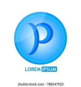 Modern Letter P Logo