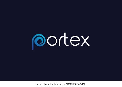 Modern letter "P" logo template