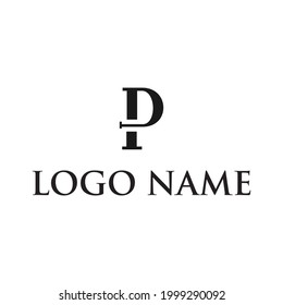 moderner Brief mit einfachem Vektorlogo