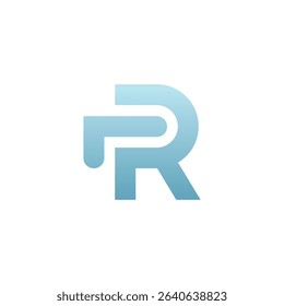 Modern Letter PR Monogram Logo