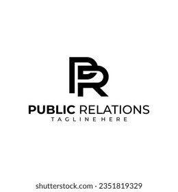 modern letter PR vector illustration. elegant, clear, clean and futuristic. can be used for finance, construction, fashion and other businesses
