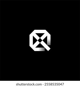 modern Letter Q cross or cross Q logo concept vector icon