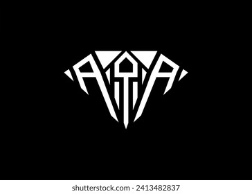 Modern letter A Q A diamond shape logo And initial monogram A Q A letter logo vector template.