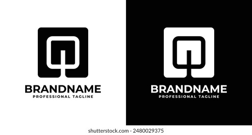 Conjunto de logotipo moderno de la letra Q, conveniente para cualquier negocio con Q inicial
