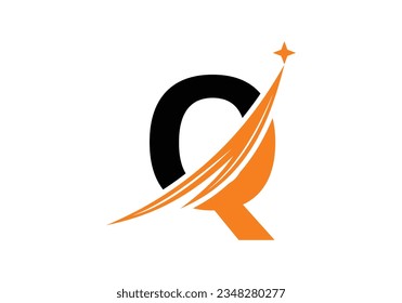 Modernes Letter Q Logo Vorlage. Logo-Design-Vektorgrafik für luxuriöse Markenbezeichnungen