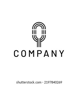 letra moderna Diseño del logotipo del vector monograma Q
