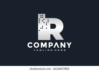 Modern Letter R Building Logo for Company Branding