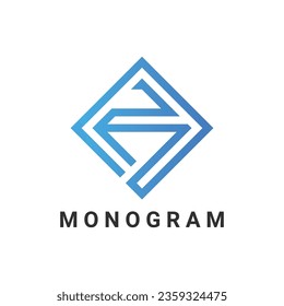 Modern Letter R Initial Monogram Text Letter Logo Design