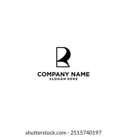 modern letter R logo business vector design template with simple