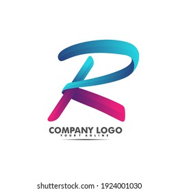 Diseño moderno de letra o logotipo