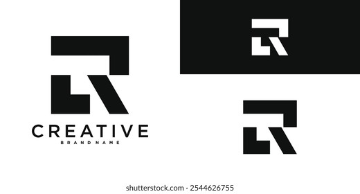Modern letter R logo design vector template. Premium Vector