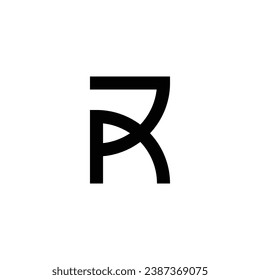 modern letter R monogram logo design