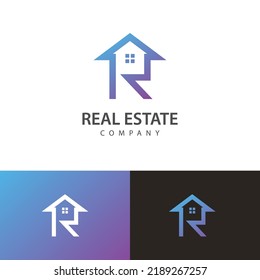 modern letter R P vector logo design for real estate, construction, home, real estate, building, property logo symbol