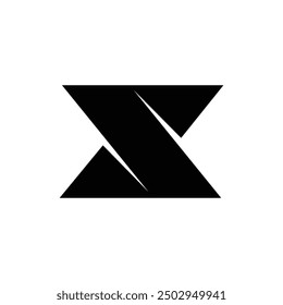 Letra S moderna con el logotipo negro único de la forma audaz
