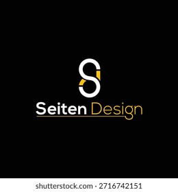 Letra moderna S D arte de línea creativa monograma único logotipo moderno marca