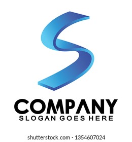 modern letter S logo, creative initial S, S logo - Vector