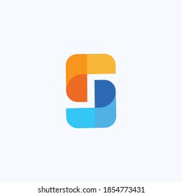 Modern letter S logo design  vector illustration