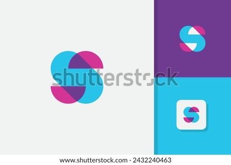 modern letter s logo design vector template