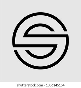 modern letter S logo interlocking. simple geometric shapes so they can be recognized easily. works well on digital and print media