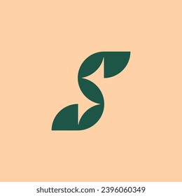 modern letter S logo, suitable for branding and other graphic design.